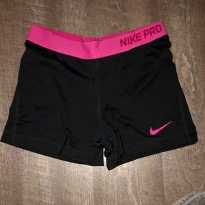 Nike pro dri fit spandex shorts